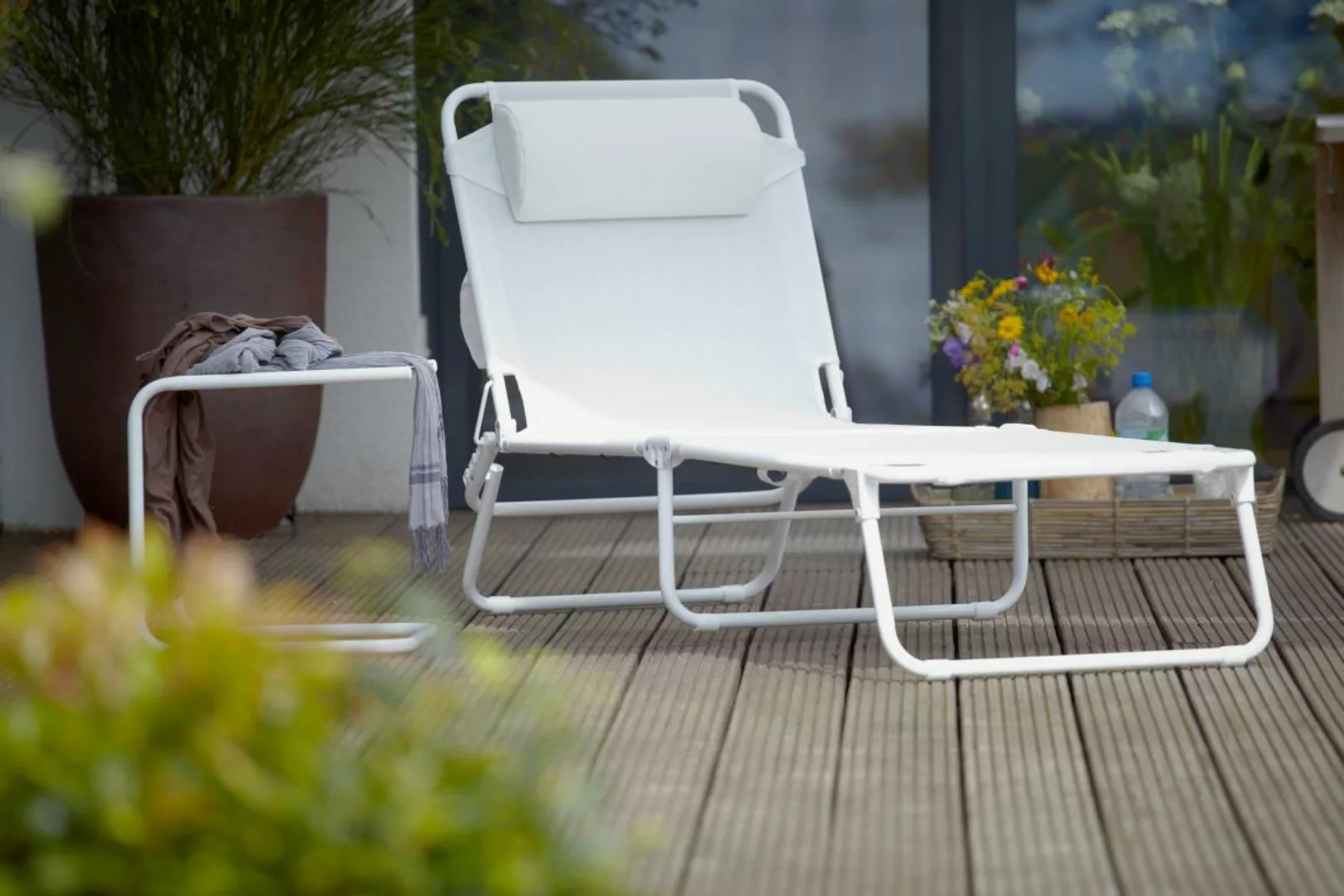 Fiam Gartenliege AMIGO 40 PLUS Schwarz günstig online kaufen