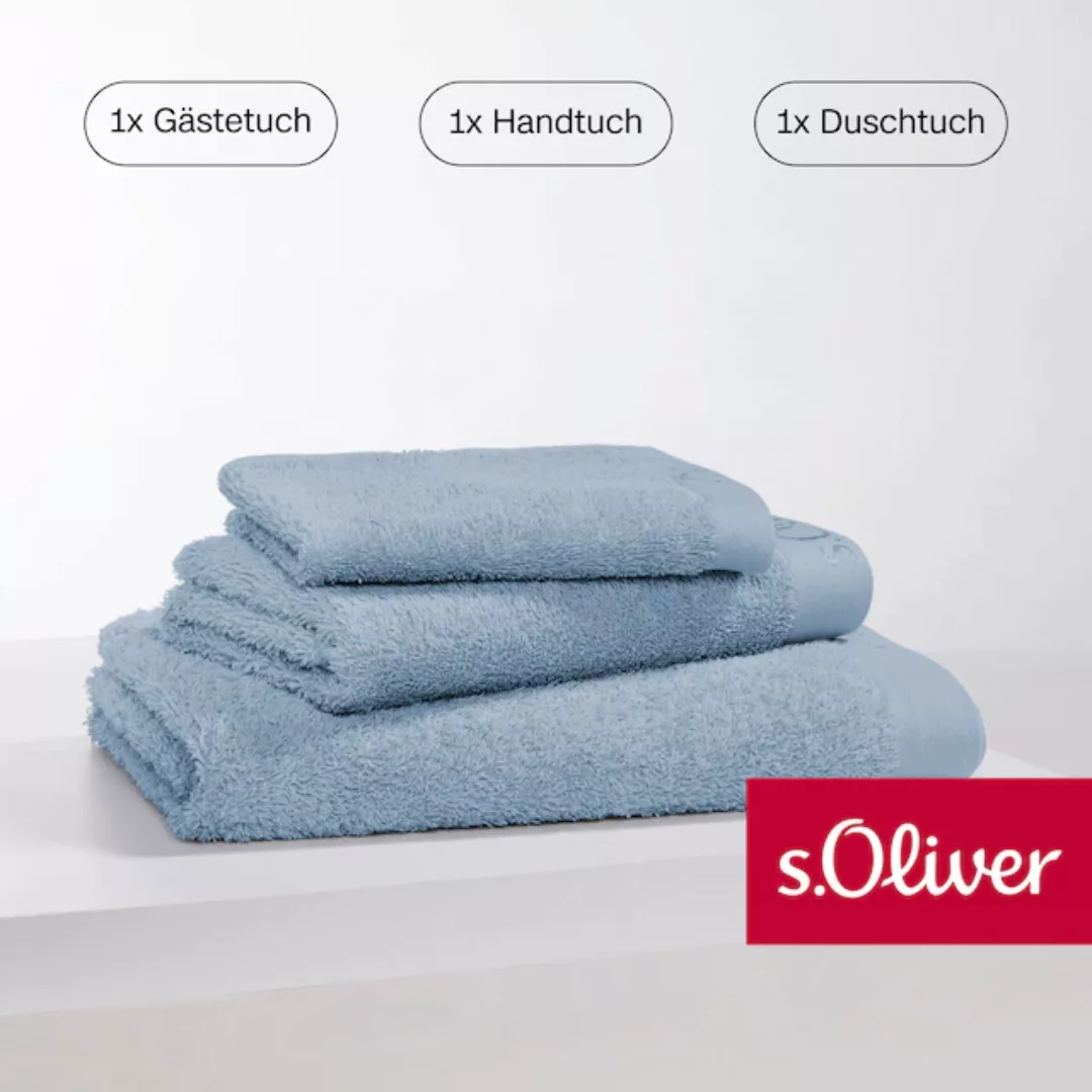 s.Oliver Handtuch Set »s. Oliver, besonders weich und saugfähig«, (Set, 3 S günstig online kaufen