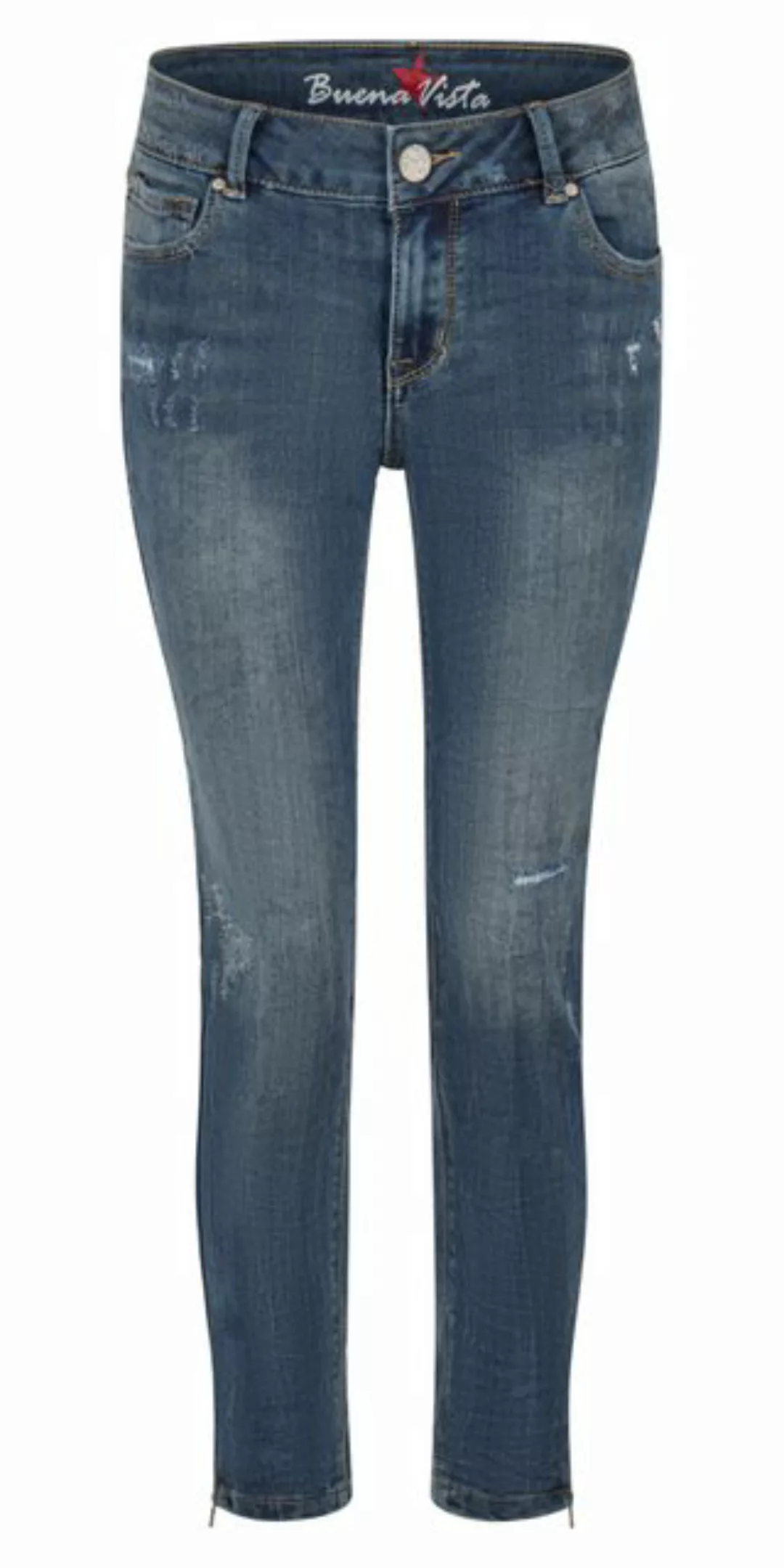 Buena Vista Stretch-Jeans BUENA VISTA ITALY V 7/8 blue destroyed 2409 B5311 günstig online kaufen