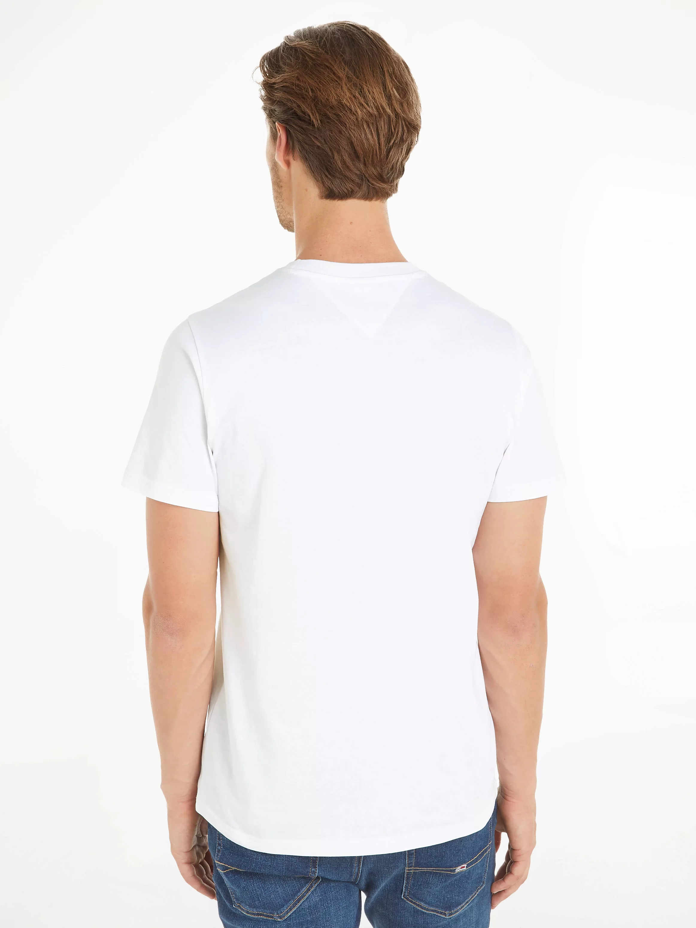Tommy Jeans T-Shirt "TJM SLIM LINEAR CHEST TEE EXT", mit Logoschriftzug günstig online kaufen