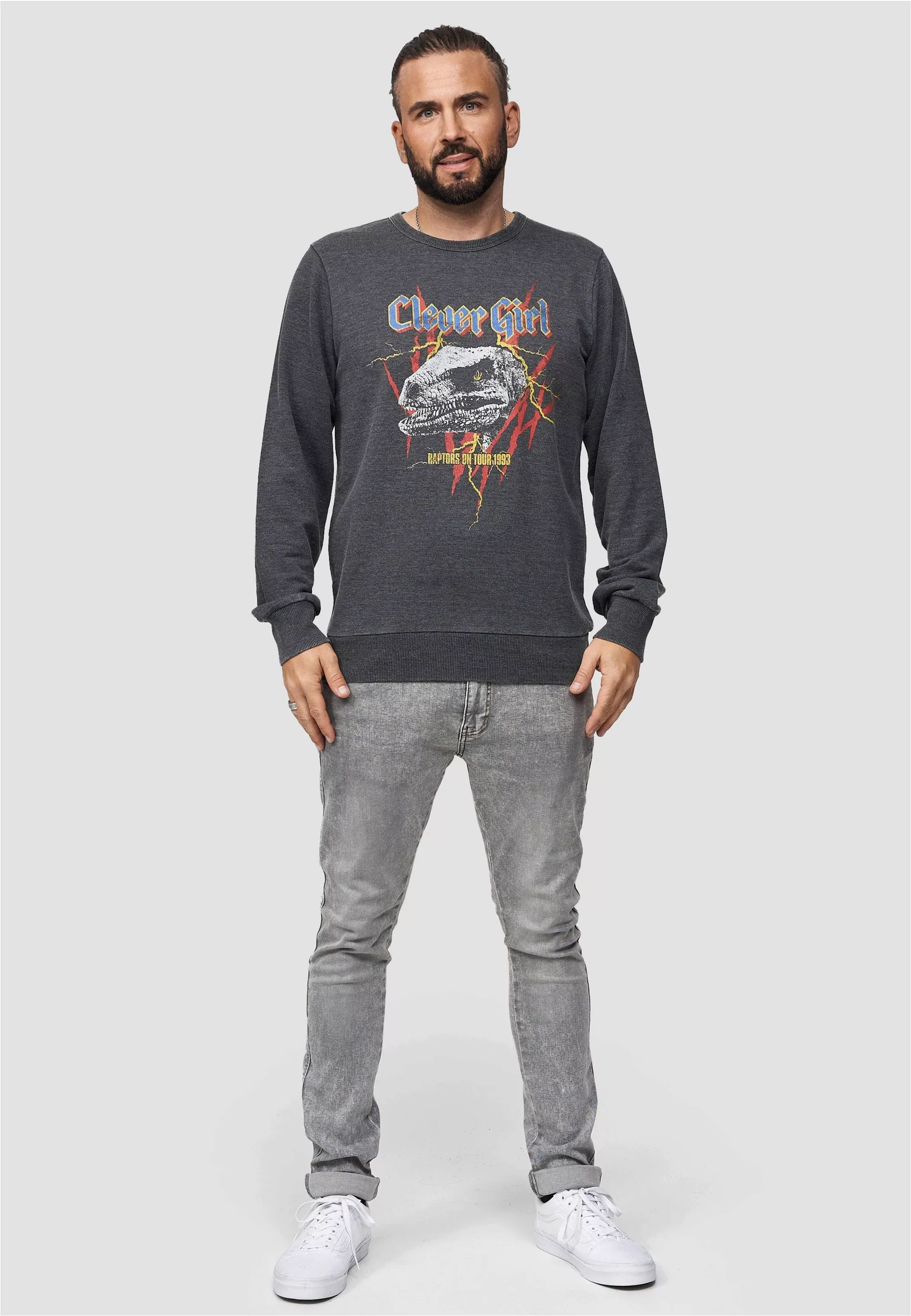 Recovered Sweatshirt "Jurassic Park T-Rex Rock", im lockeren Schnitt günstig online kaufen