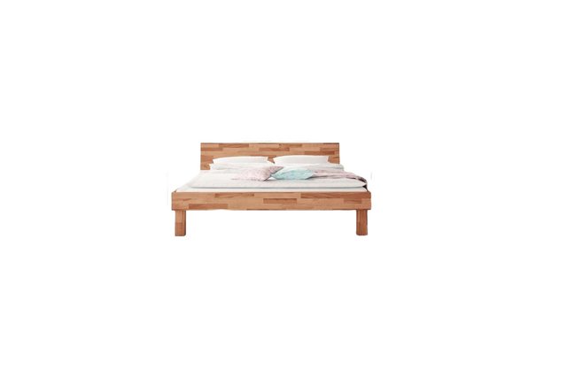 Natur24 Einzelbett Bett Zigo 1 Sonderlänge 90x220 Kernbuche Holzkopfteil un günstig online kaufen