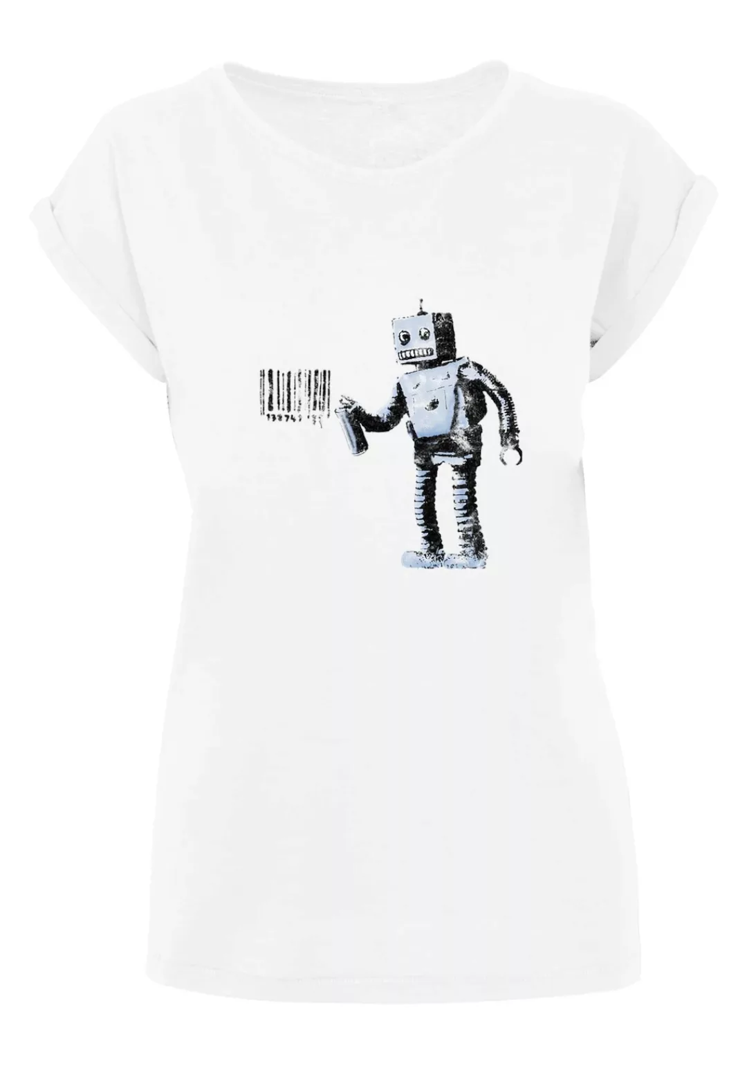 Merchcode T-Shirt "Merchcode Damen Ladies Barcode Robot T-Shirt" günstig online kaufen