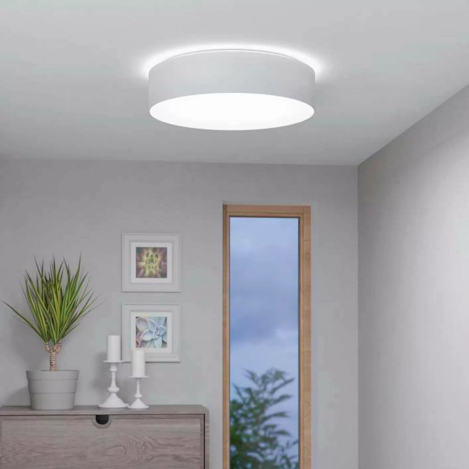 EGLO connect Romao-Z LED-Deckenlampe, Ø57cm, grau günstig online kaufen