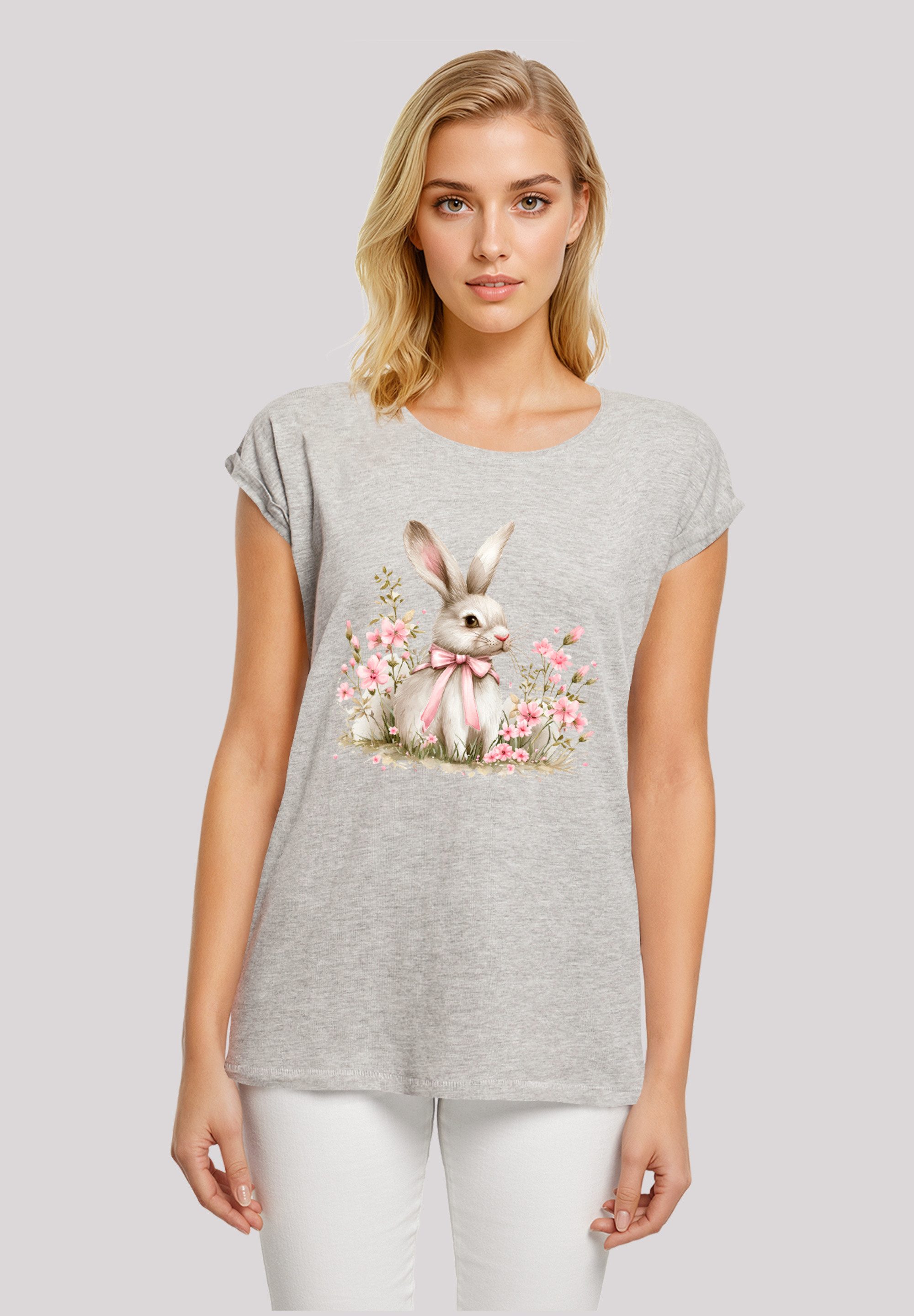 F4NT4STIC T-Shirt Niedlicher Osterhase mit Blumen günstig online kaufen