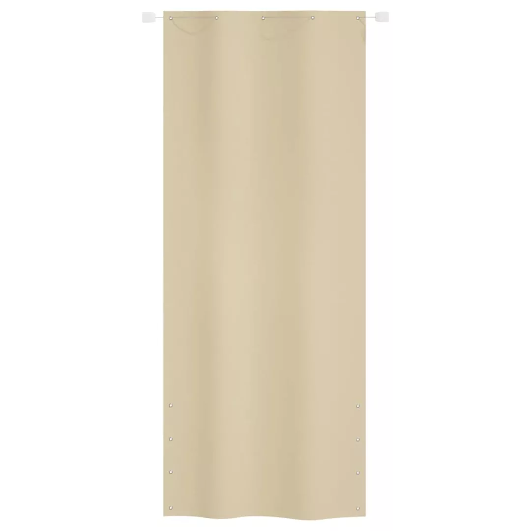 Vidaxl Balkon-sichtschutz Beige 100x240 Cm Oxford-gewebe günstig online kaufen