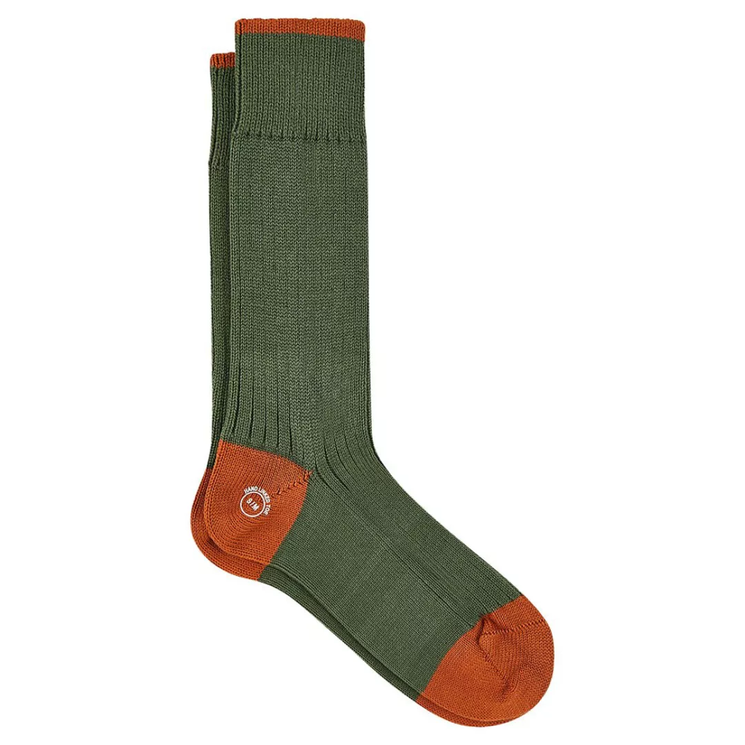 Hackett Chunky Toe & Heel Socken M-L Moss Green günstig online kaufen
