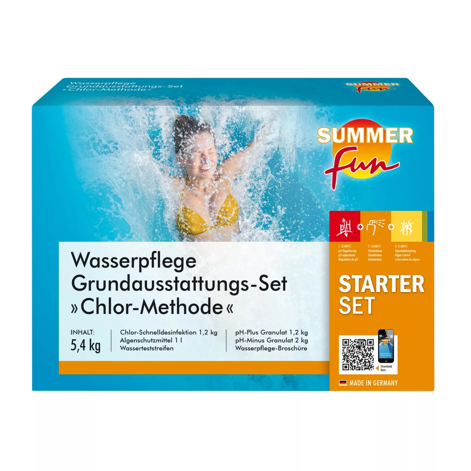 Summer Fun Wasserpflege Grundausstattungs-Set Chlor Maxipack 5,4 kg günstig online kaufen