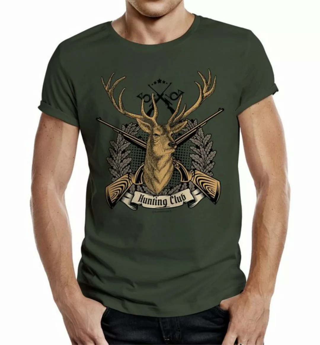 RAHMENLOS® T-Shirt Das Geschenk für Jäger "Hunting Club günstig online kaufen