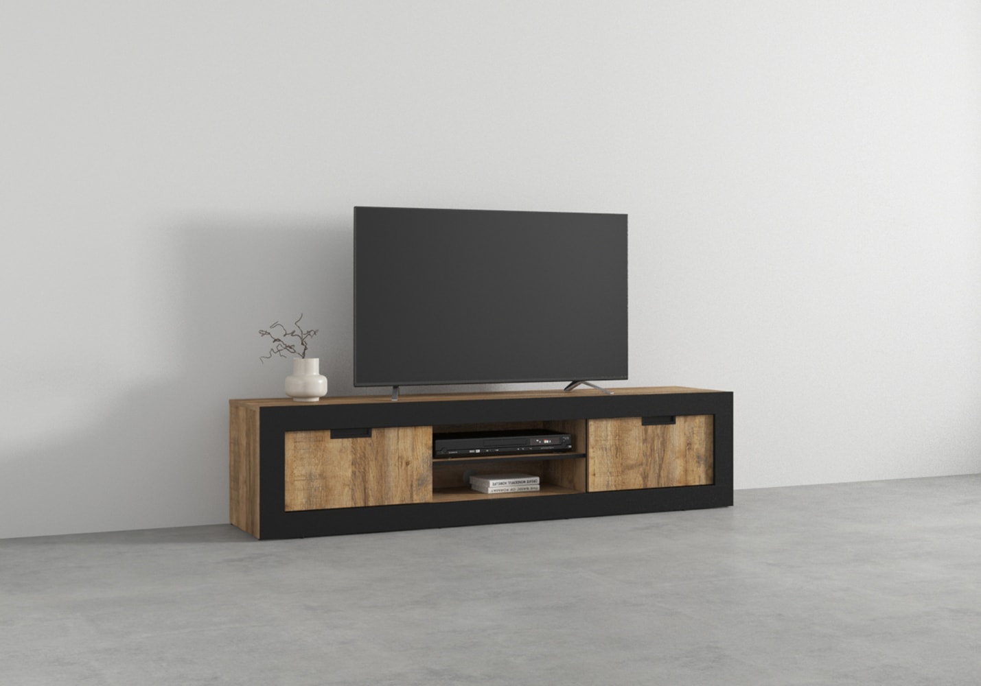 INOSIGN Lowboard "Tudor, Breite 180 cm, moderne TV-Kommode mit 2 Schiebetür günstig online kaufen