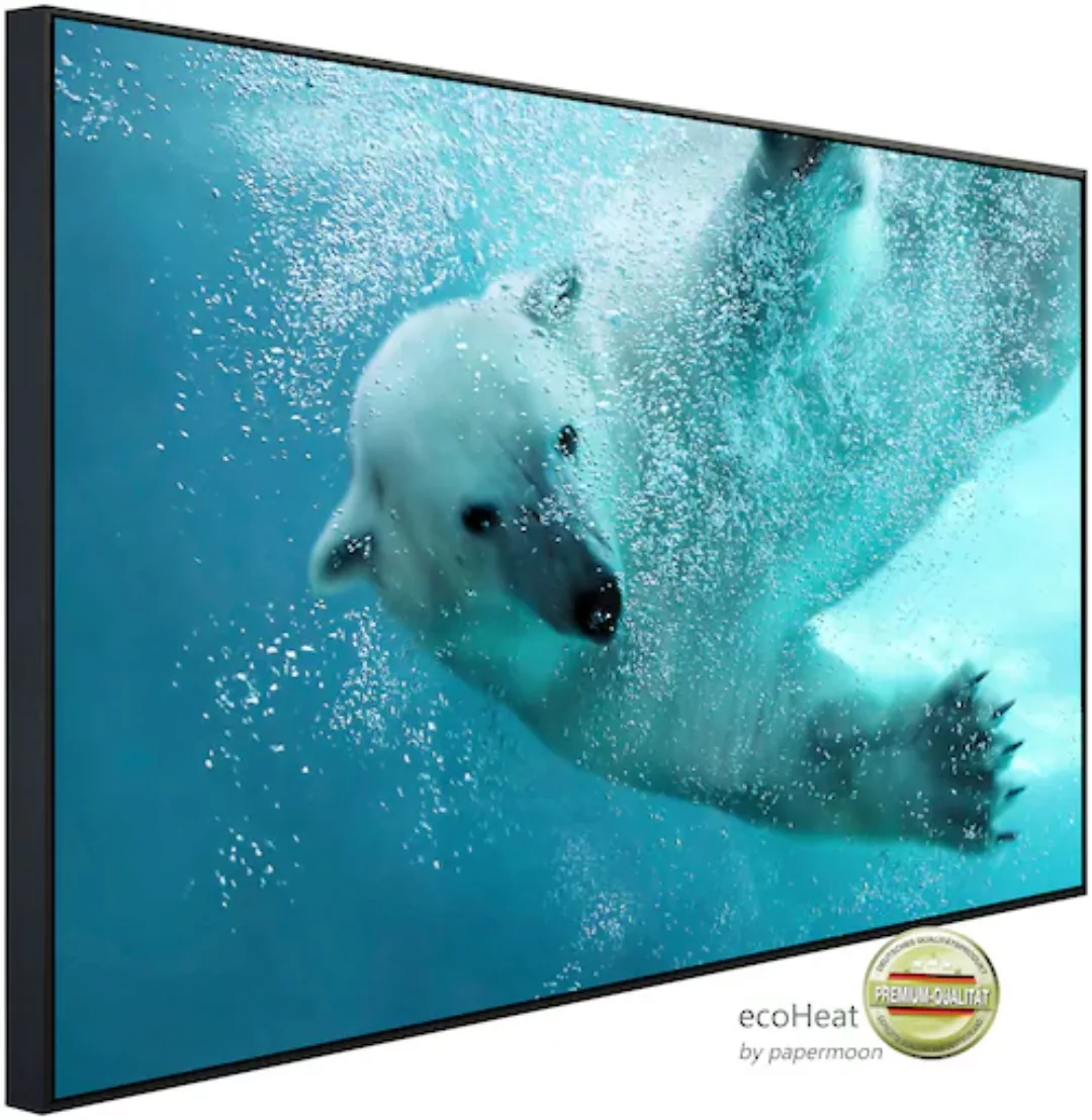 Papermoon Infrarotheizung »Eisbär unterwasser«, sehr angenehme Strahlungswä günstig online kaufen
