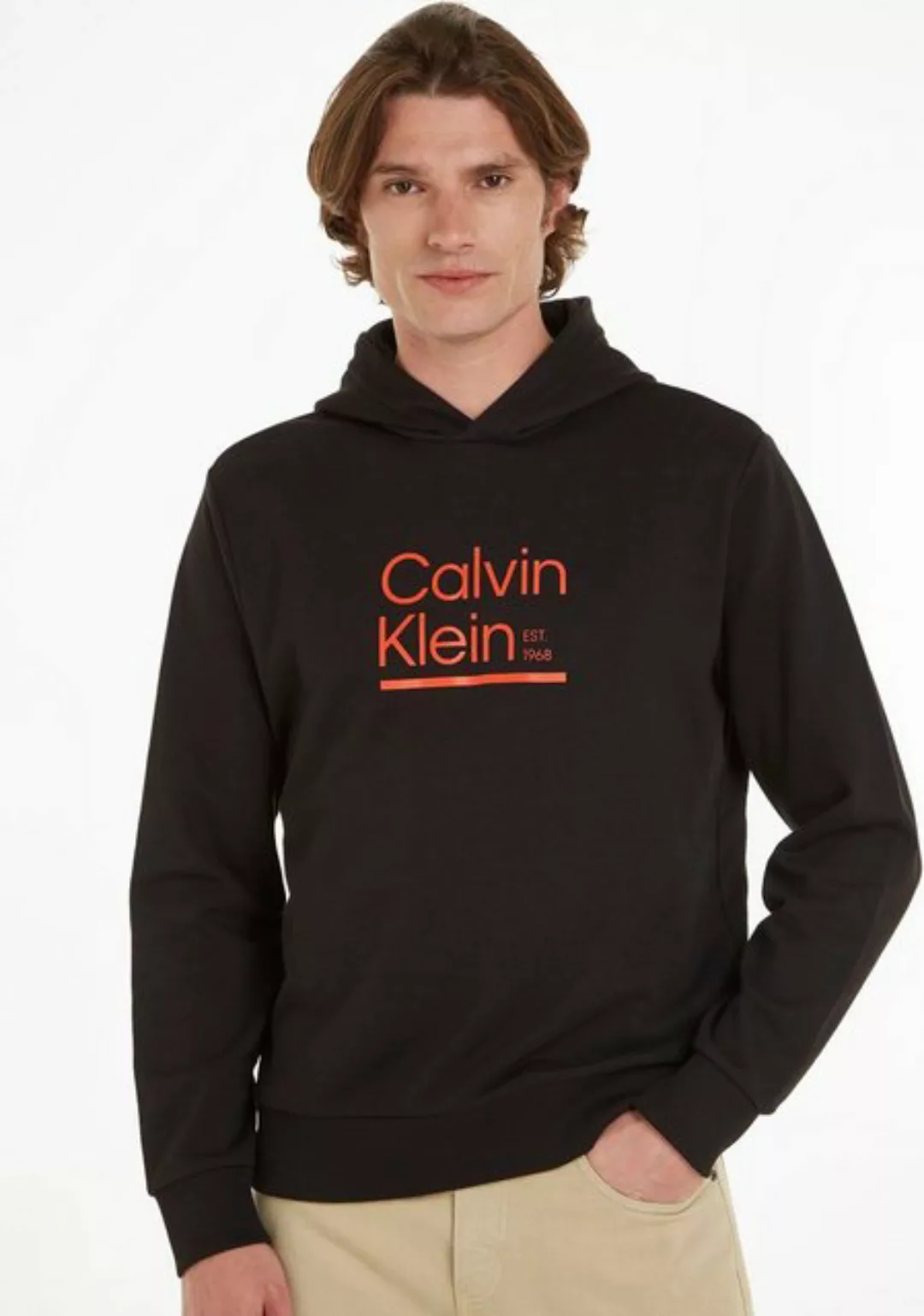 Calvin Klein Kapuzensweatshirt CONTRAST LINE LOGO HOODIE mit Logodruck günstig online kaufen