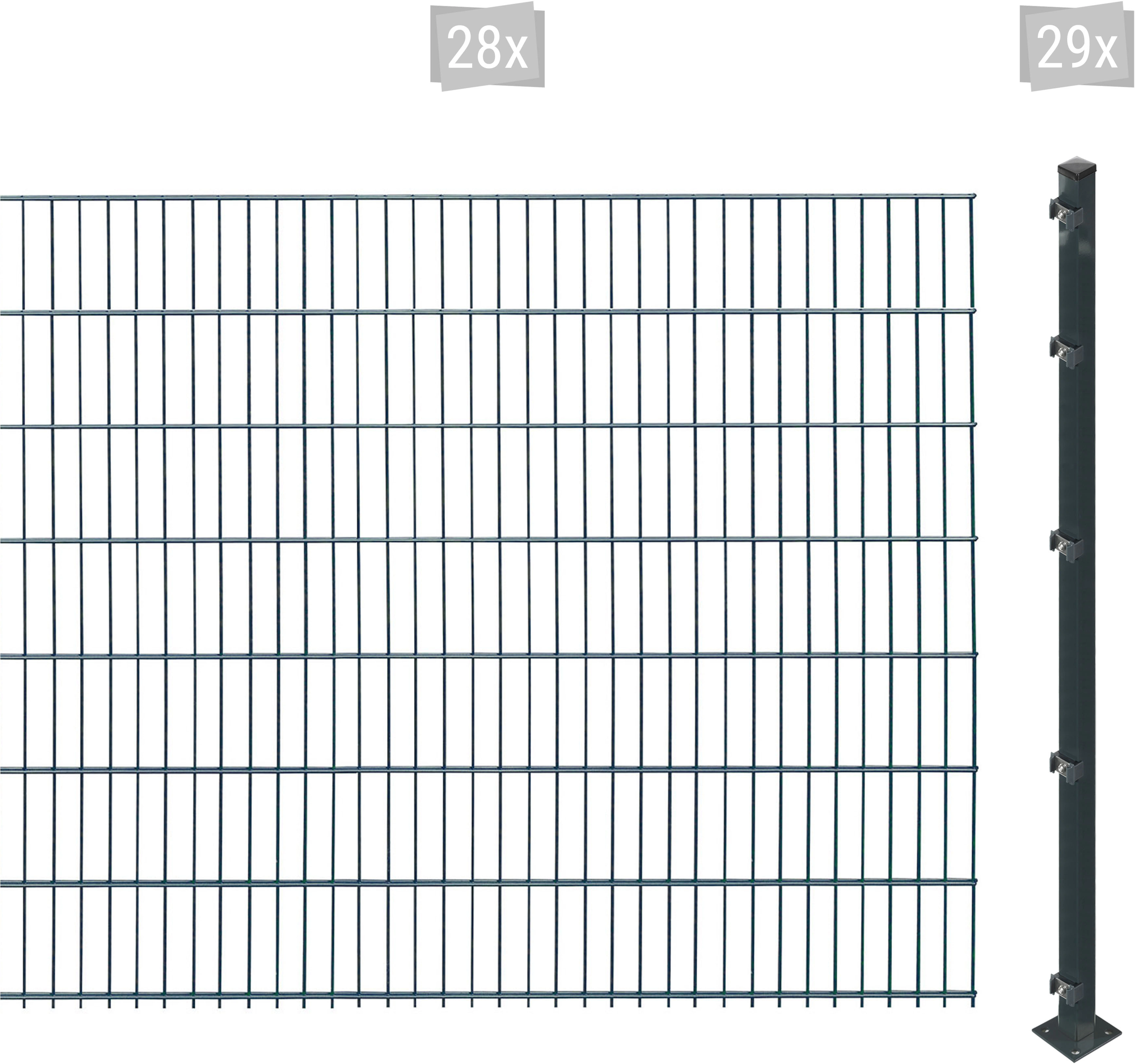 Arvotec Doppelstabmattenzaun "ESSENTIAL 143 zum Aufschrauben", Zaunhöhe 143 günstig online kaufen