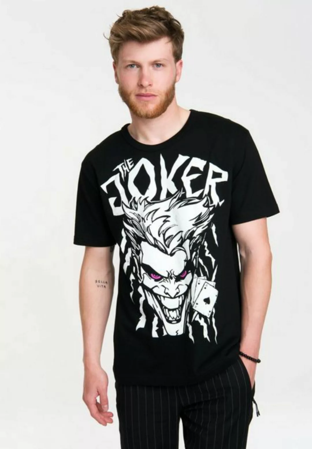 LOGOSHIRT T-Shirt The Joker - DC Batman mit coolem Frontprint günstig online kaufen