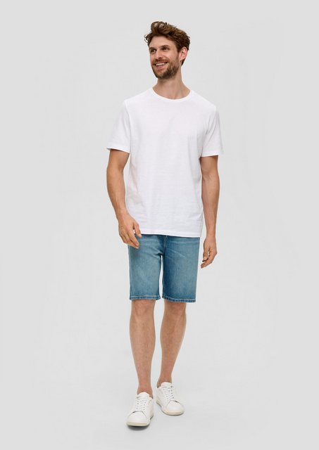 s.Oliver Stoffhose Jeans-Bermuda / Regular Fit / High Rise / Straight Leg günstig online kaufen