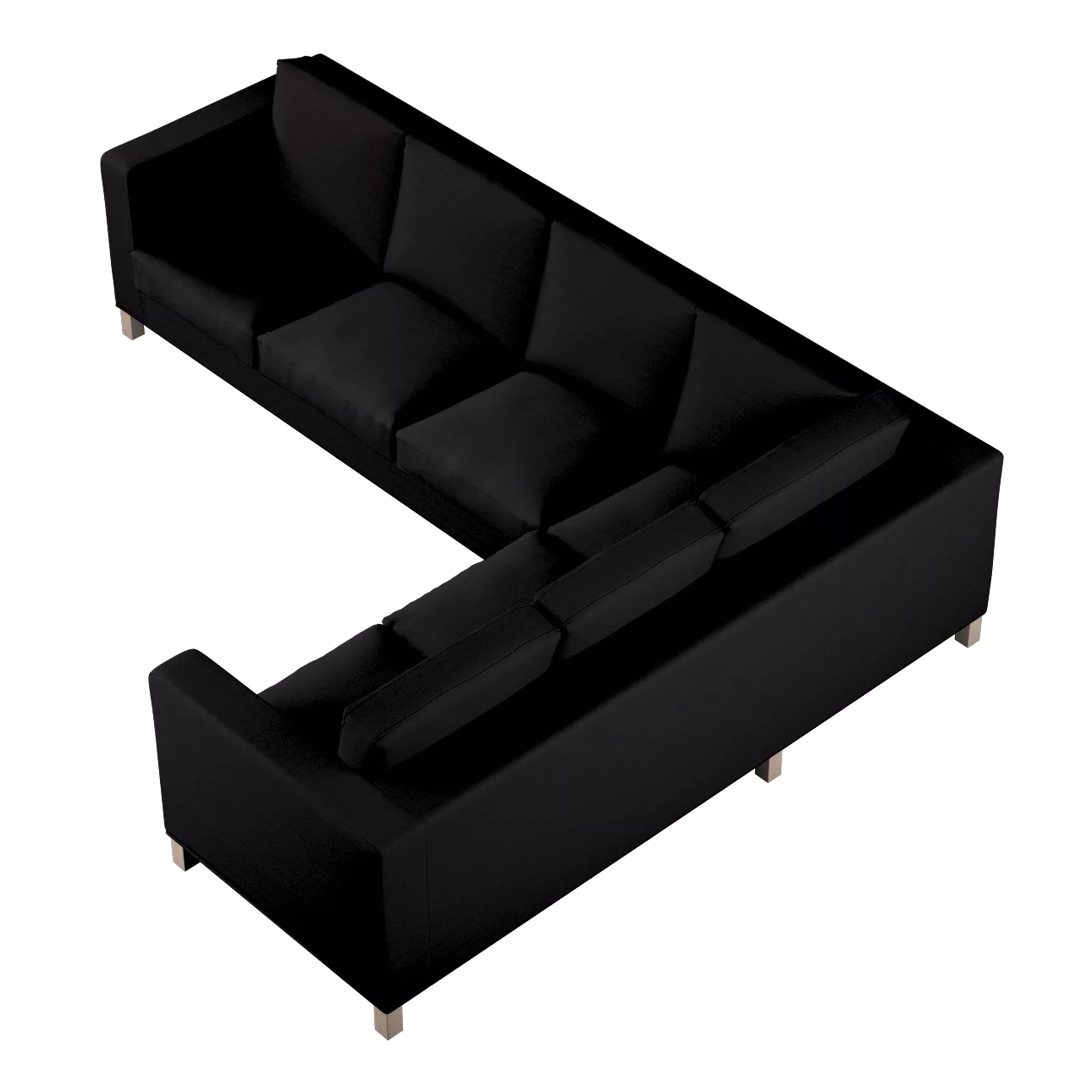 Bezug für Karlanda Sofa Ecke links, anthrazit, 36cm x 30cm x 50cm, Cotton P günstig online kaufen