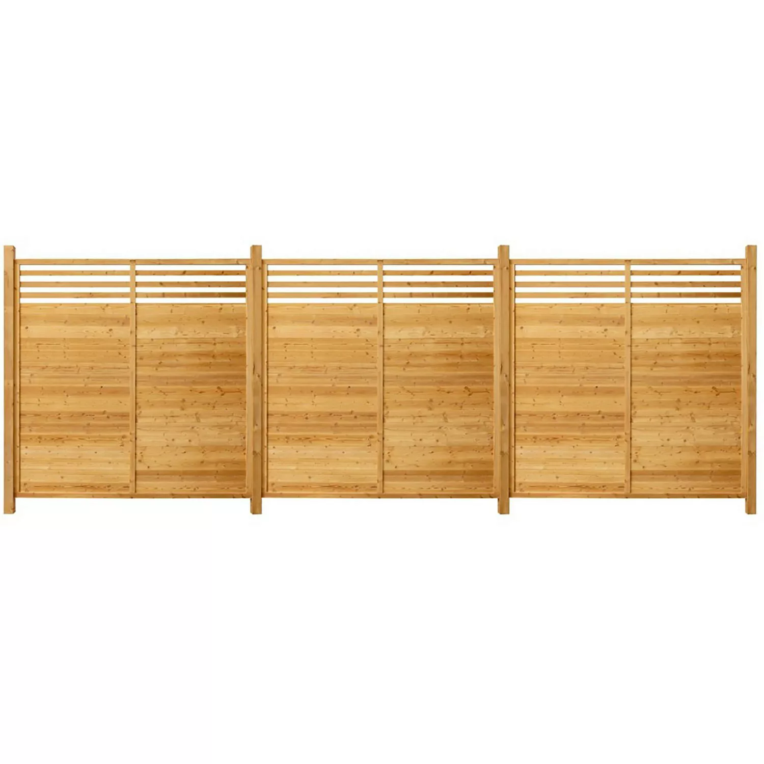 Home Deluxe Holz-Sichtschutzzaun Soma 3 Elemente und 4 Pfosten Natur günstig online kaufen