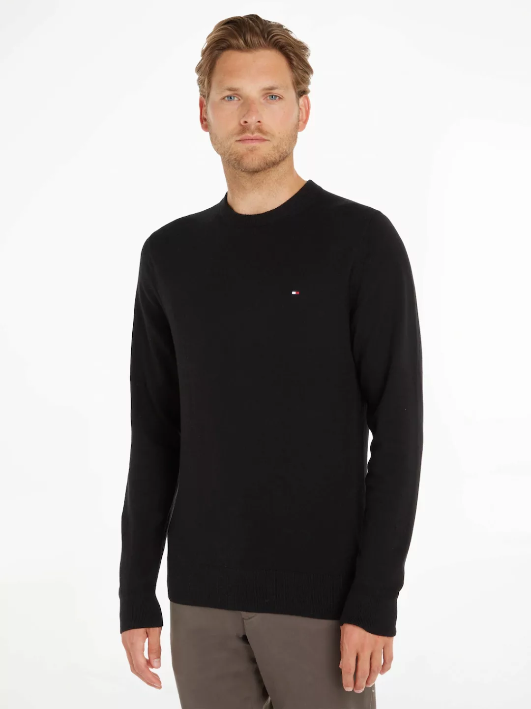 Tommy Hilfiger Rundhalspullover PIMA ORG CTN CASHMERE CREW NECK günstig online kaufen