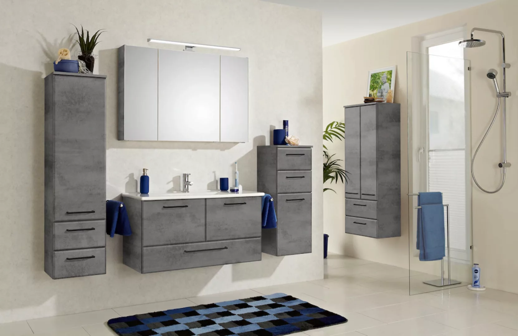 Saphir Badezimmerspiegelschrank Quickset 945 Badschrank, 3 Spiegeltüren, 6 günstig online kaufen