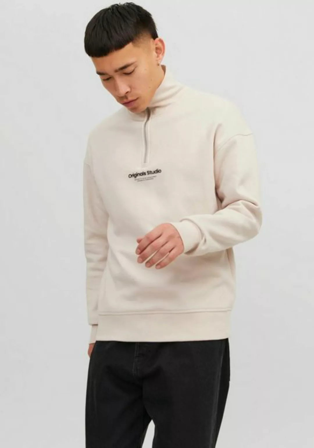 Jack & Jones Herren Stehkragen Pullover JORVESTERBRO QUARTER ZIP - Relaxed günstig online kaufen