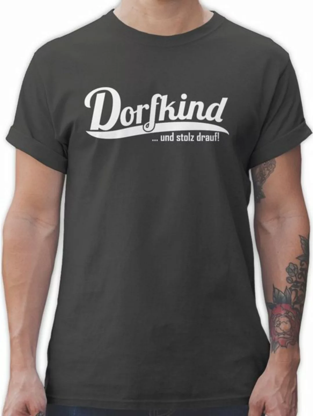 Shirtracer T-Shirt Dorfkind und stolz drauf Sprüche Statement mit Spruch günstig online kaufen