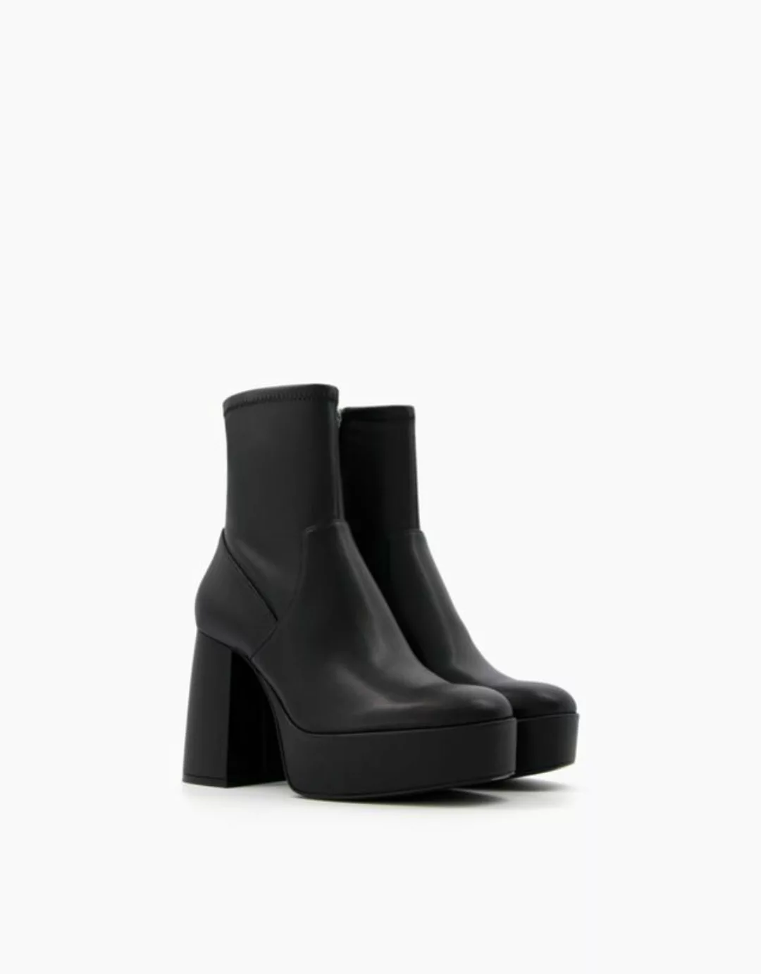 Bershka Plateau-Stiefeletten Mit Absatz Damen 38 Schwarz günstig online kaufen