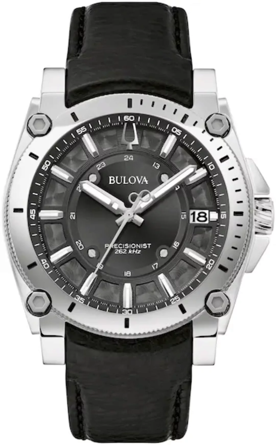 Bulova Quarzuhr »96B416«, Armbanduhr, Herrenuhr, Lederarmband, Saphirglas, günstig online kaufen