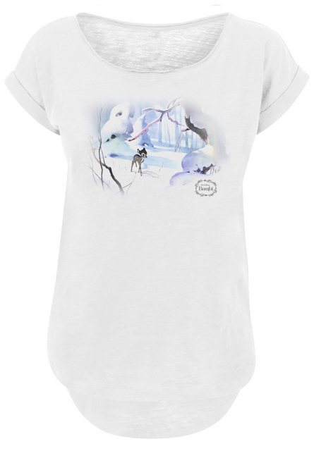 F4NT4STIC T-Shirt "Long Cut T Shirt Disney Bambi Snow", Damen,Premium Merch günstig online kaufen