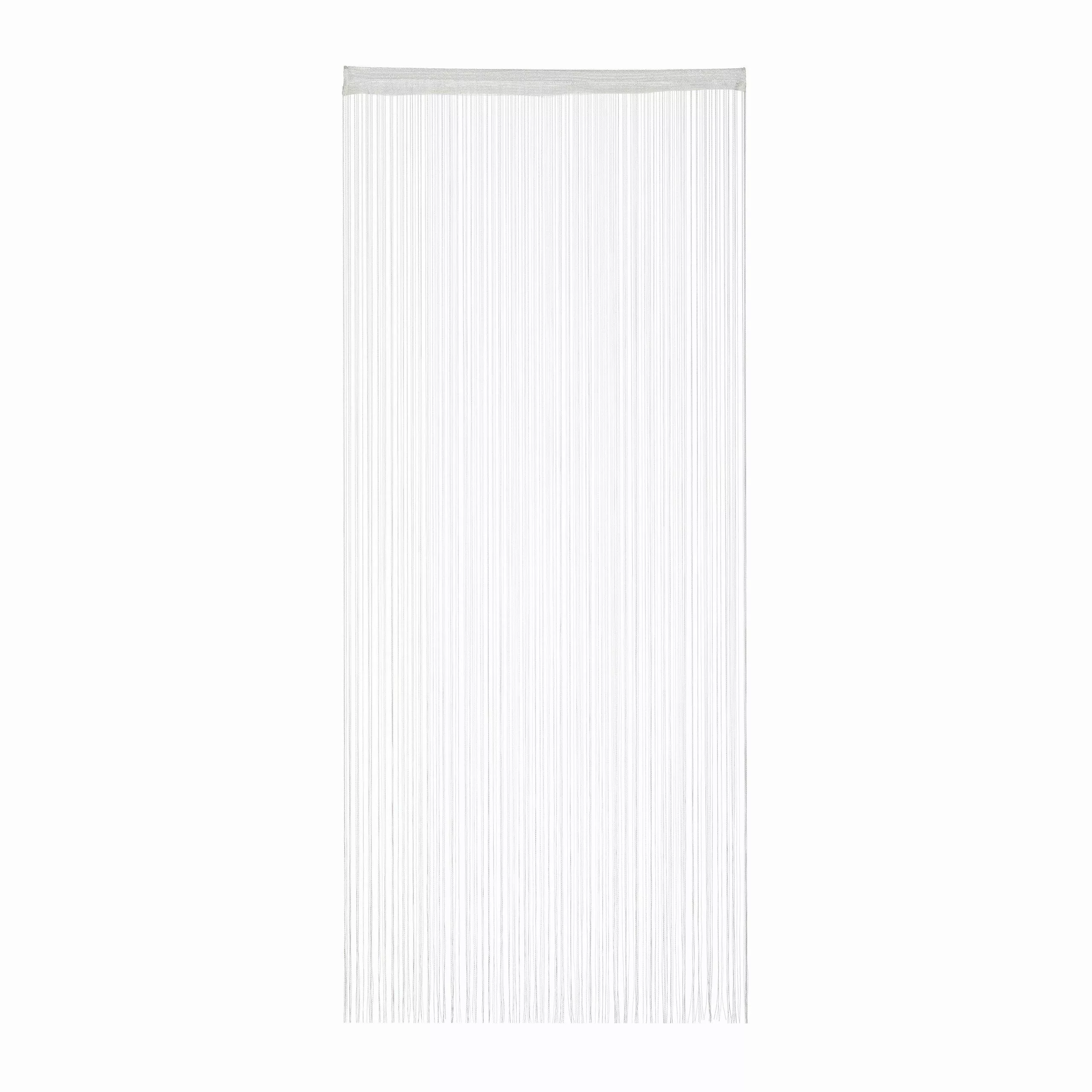 relaxdays Fadenvorhang weiß, 1er Pack 90x245cm günstig online kaufen