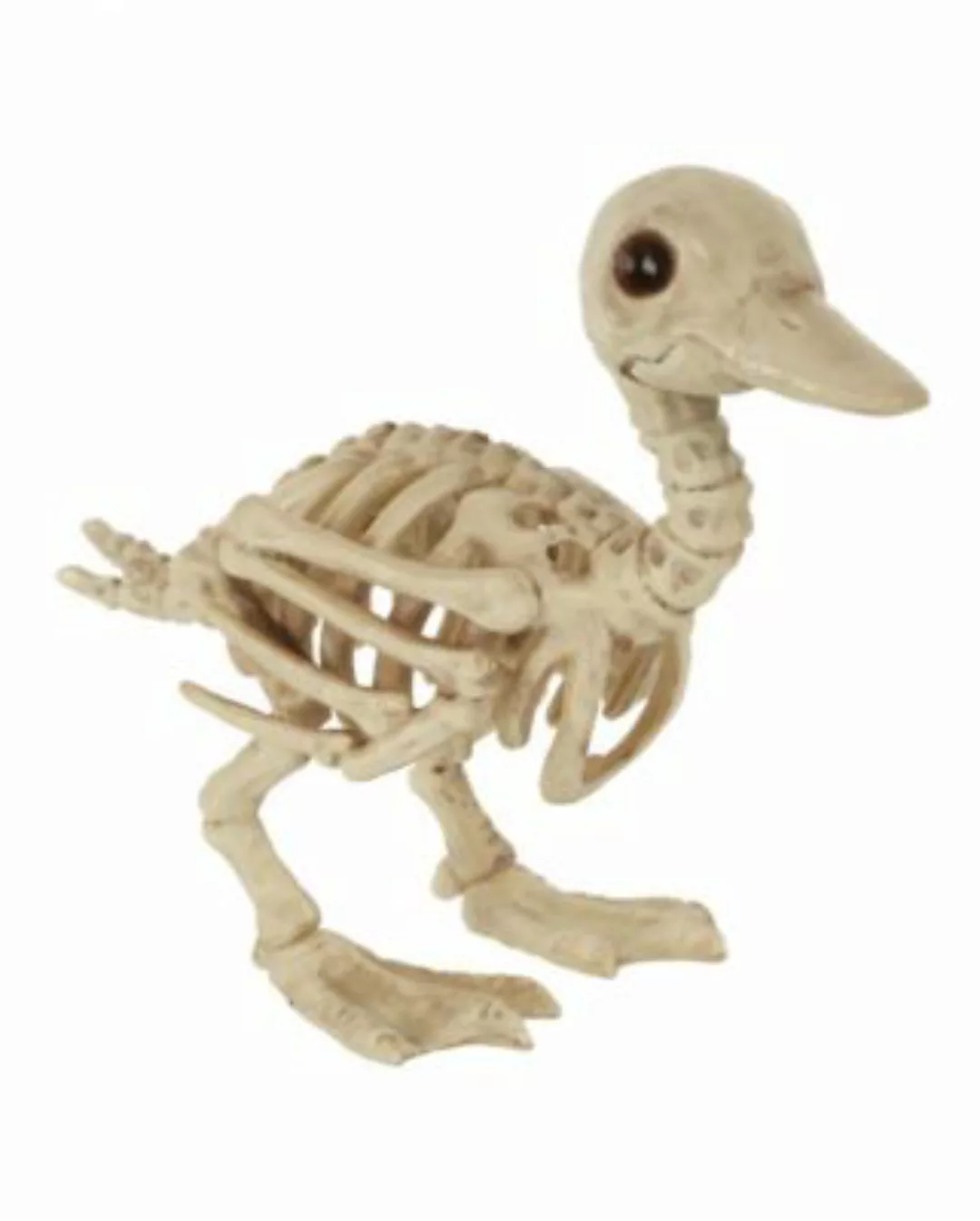Skelett Baby Ente als Deko 19cm Partydeko beige günstig online kaufen