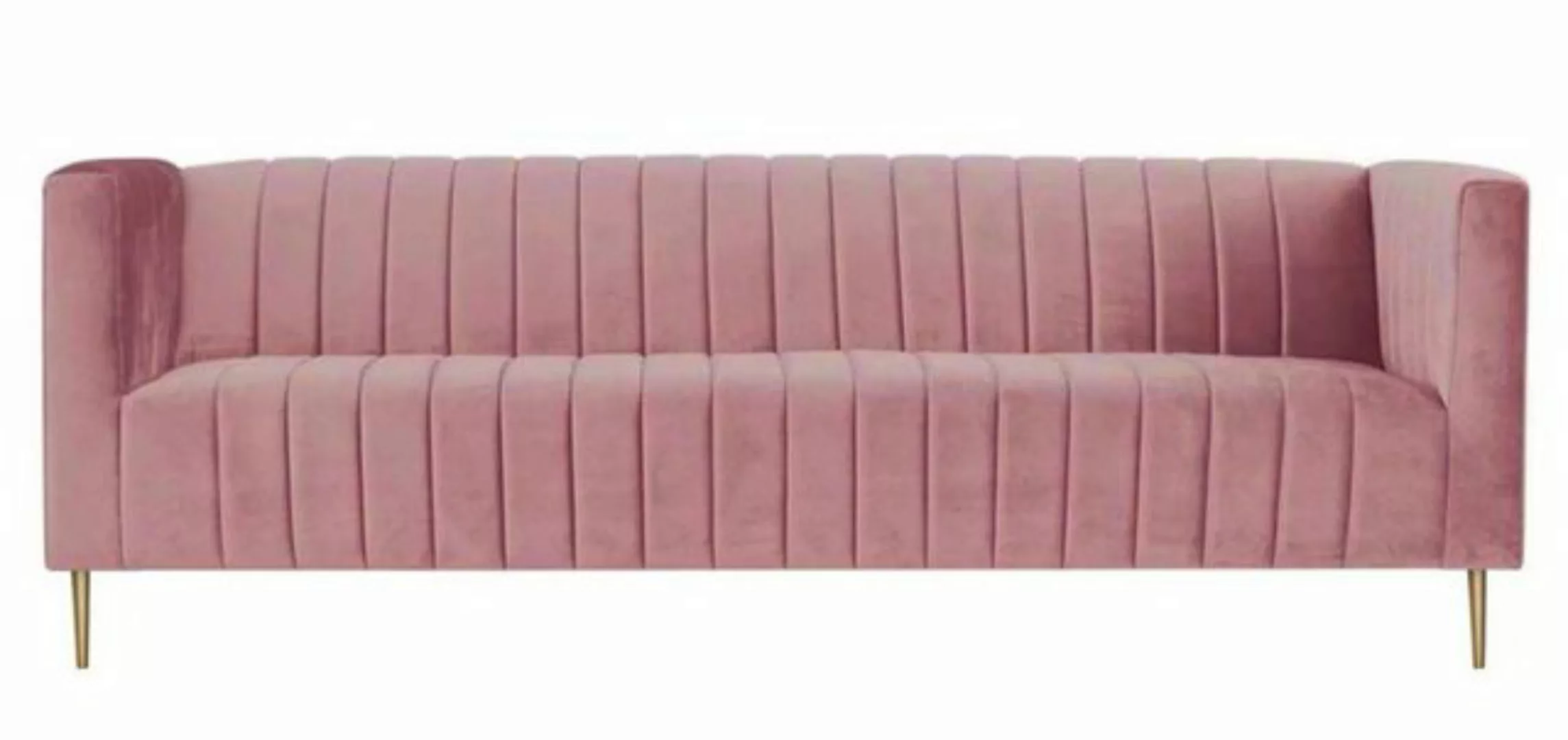 Xlmoebel Sofa Moderne rosa Stoff-Couch für das Wohnzimmer mit Platz, Herges günstig online kaufen