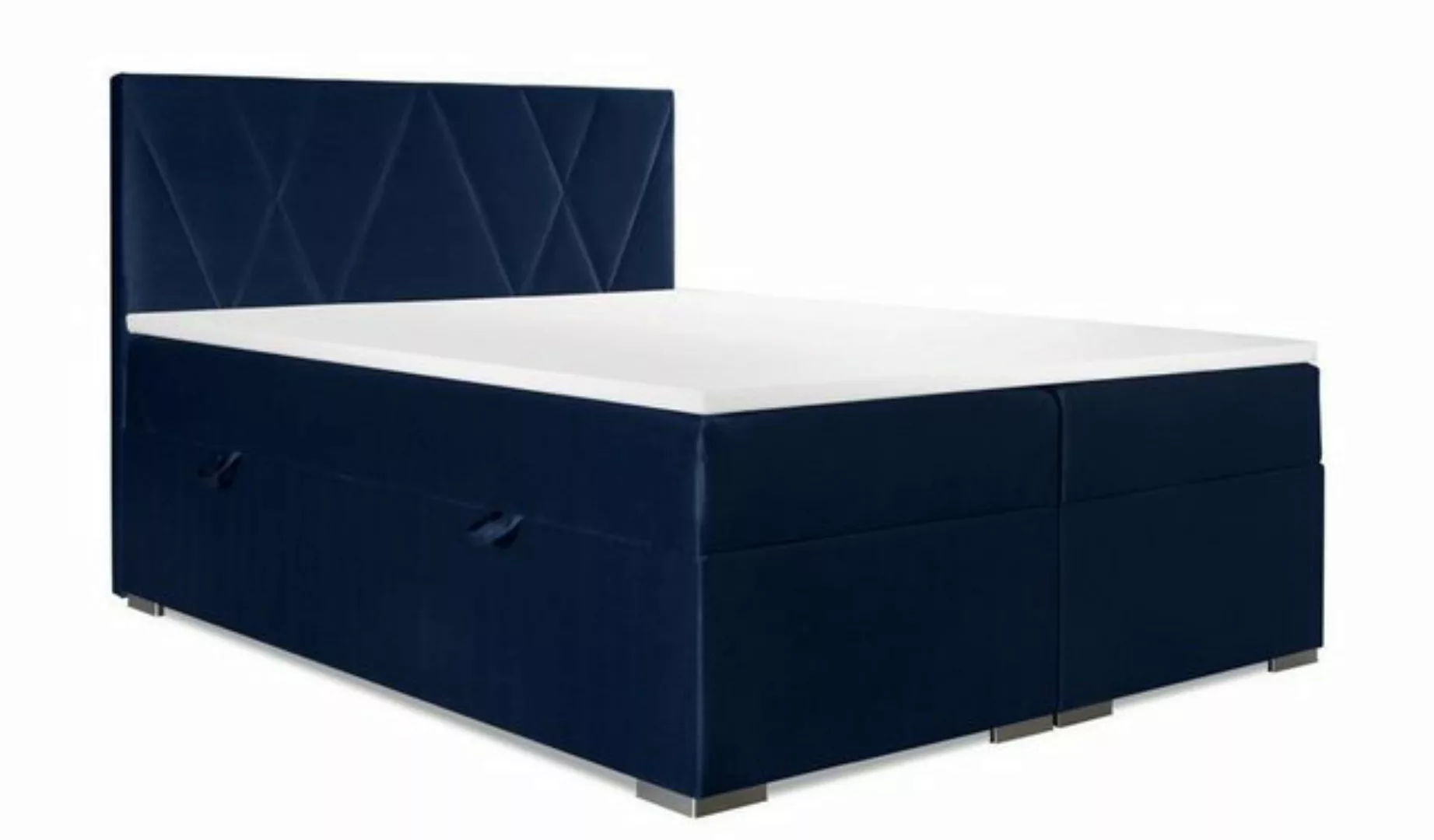 JVmoebel Boxspringbett Luxus Schlafzimmer Bett Polster Stoff Design Doppelb günstig online kaufen