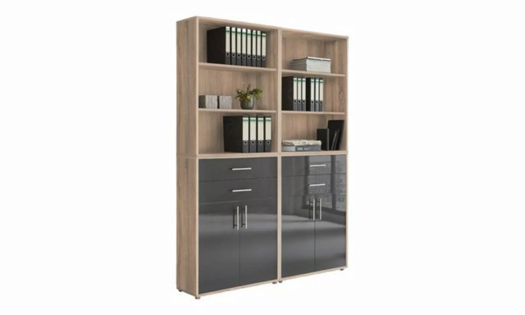 BMG Möbel Aktenschrank Tabor (Set 20, Büroschrank mit Metallgriffen) Made i günstig online kaufen