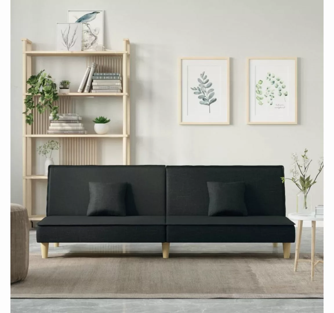 vidaXL Sofa Schlafsofa Schwarz Stoff günstig online kaufen