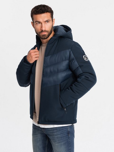 OMBRE Steppjacke Herren-Steppjacke mit hohem Kragen günstig online kaufen