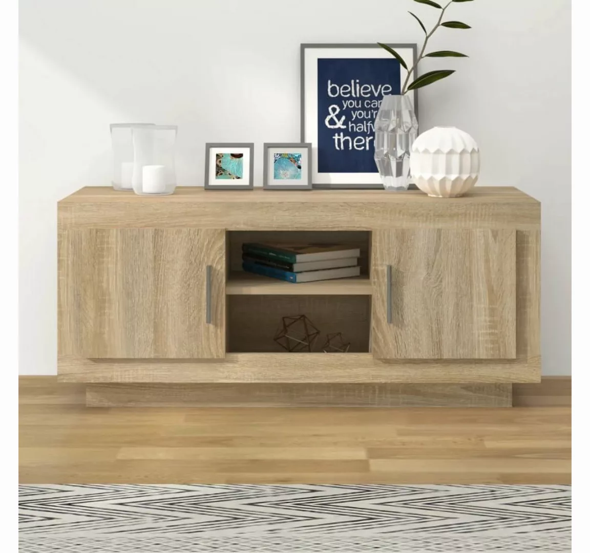 furnicato TV-Schrank Sonoma-Eiche 102x35x45 cm Holzwerkstoff günstig online kaufen