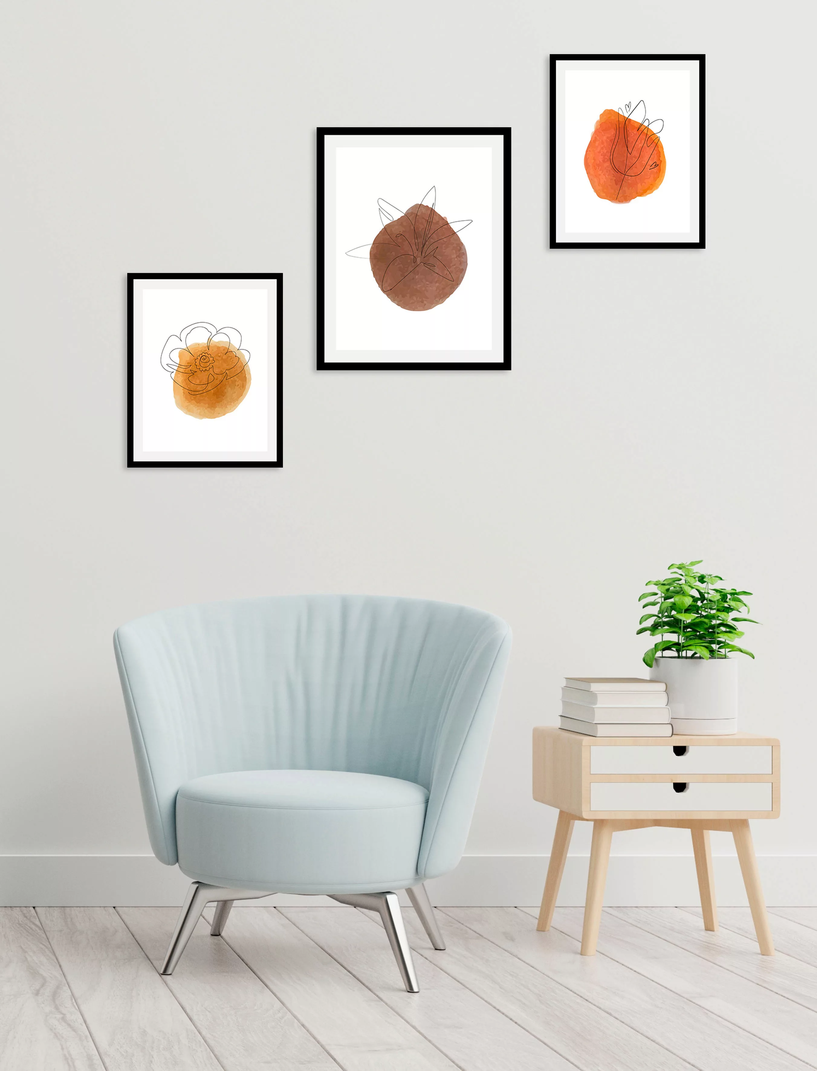 queence Bild »Set Hazel«, (1 St.), gerahmt günstig online kaufen