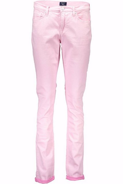 Gant 5-Pocket-Hose Elegante Damenhose in Rosa mit schmalem Bein und stilvol günstig online kaufen