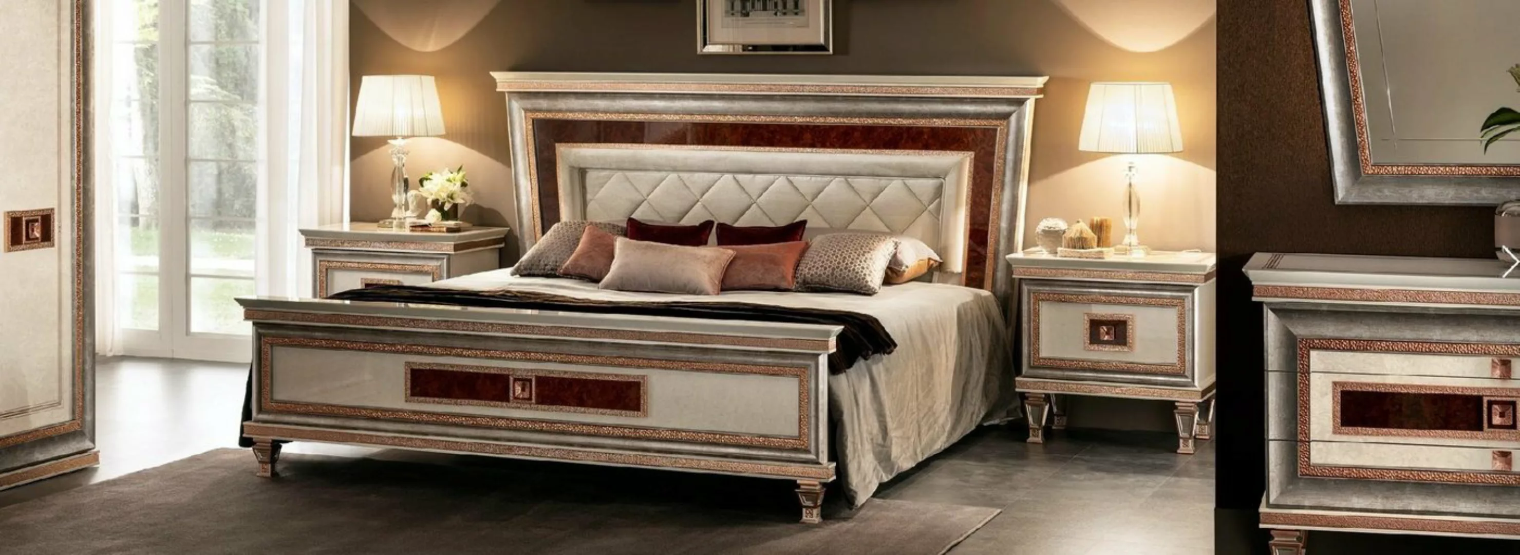 JVmoebel Bett Bett Betten Polster Doppel Ehe Luxus Leder Moderne Schlafzimm günstig online kaufen