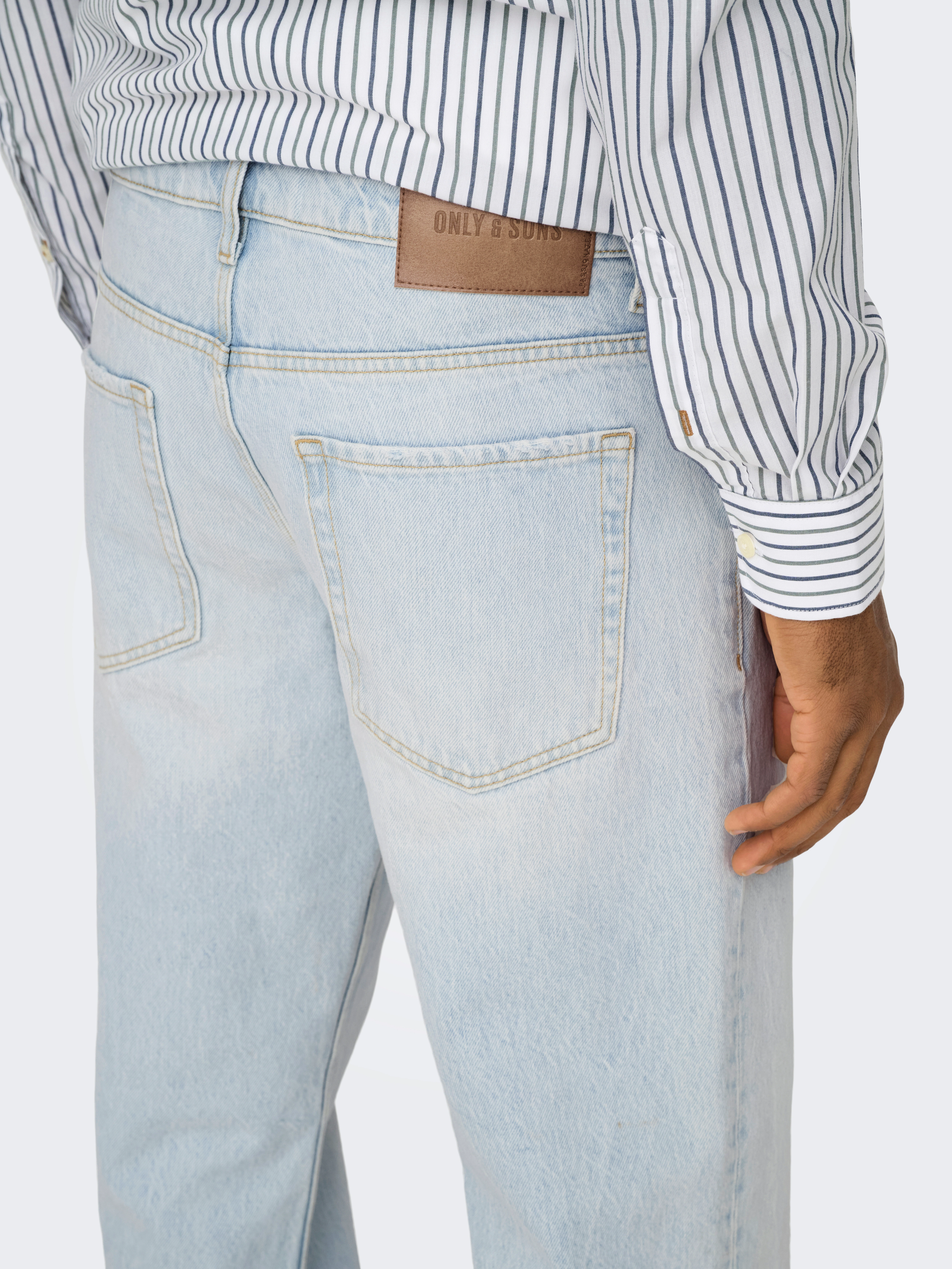 ONLY & SONS Regular-fit-Jeans "ONSEDGE STRAIGHT BROMO 0017 DOT DNM NOOS" günstig online kaufen