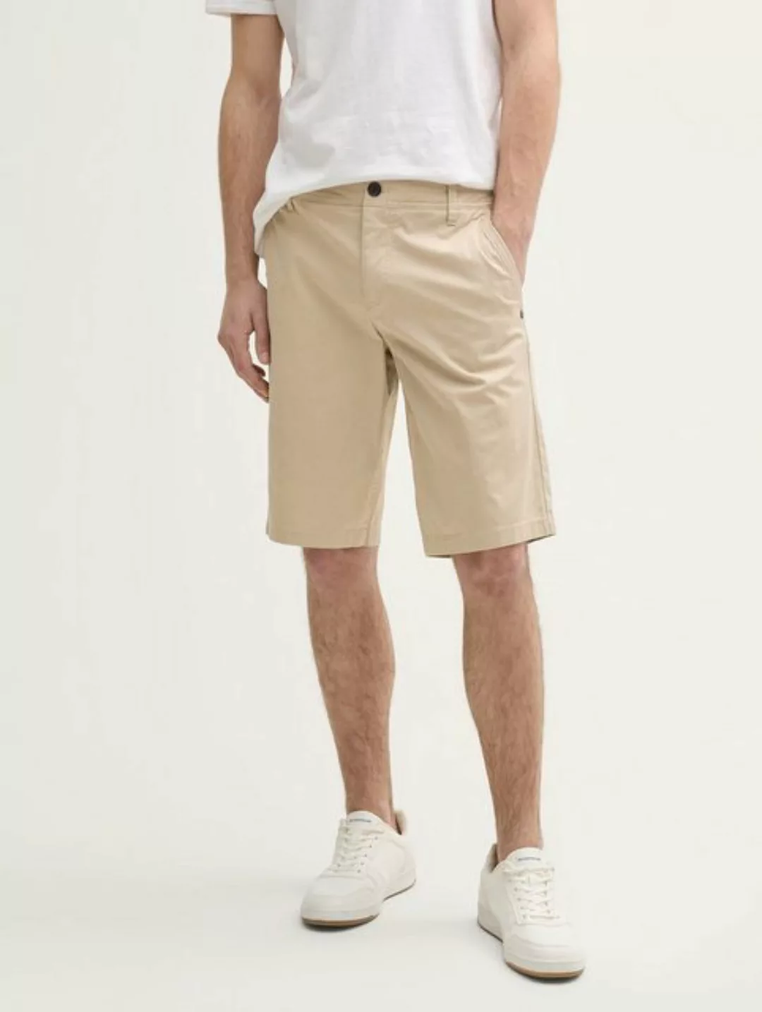 Tom Tailor Herren Short SLIM PRINTED CHINO SHORTS - Mid Waist Slim Fit günstig online kaufen