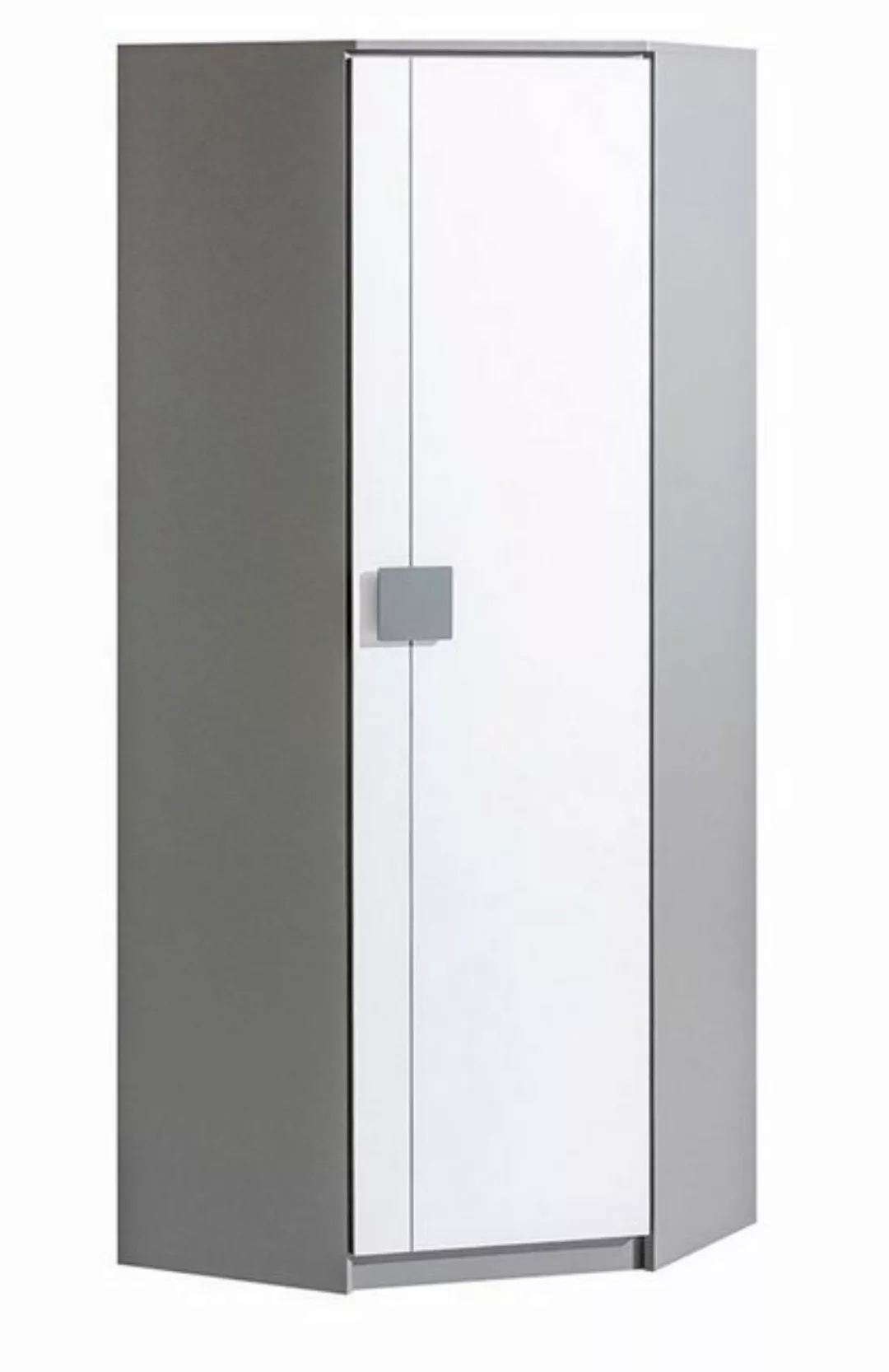 Feldmann-Wohnen Eckschrank Gami (1-St) 71x71cm 1-türig anthrazit / weiß günstig online kaufen