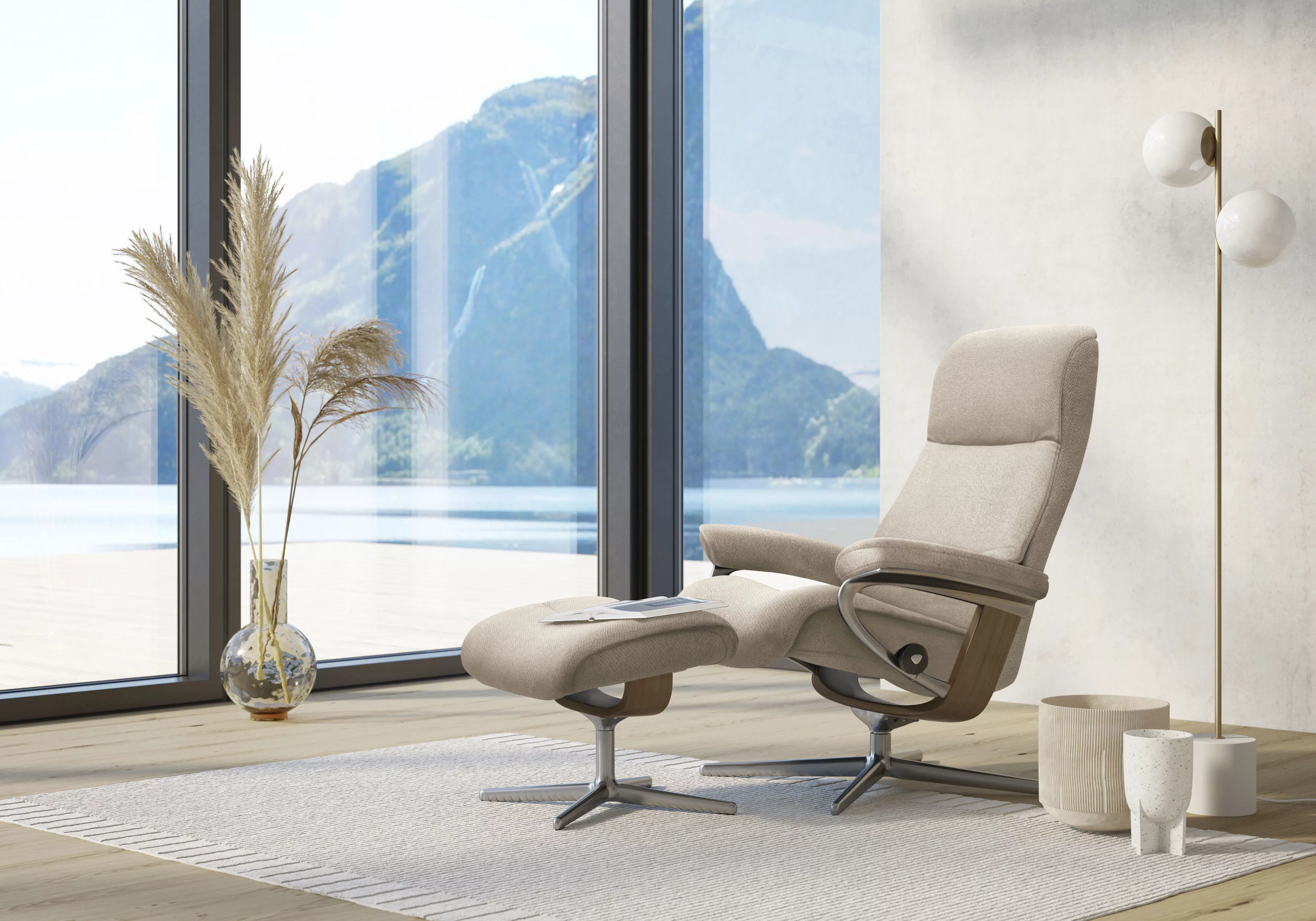 Stressless® Relaxsessel »View«, (Set, Relaxsessel mit Hocker), mit Hocker, günstig online kaufen