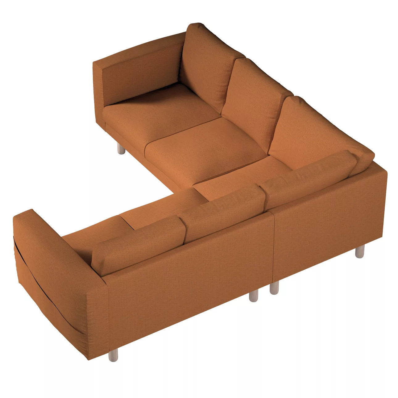 Bezug für Norsborg 4-Sitzer Ecksofa, orange, Norsborg 4-Sitzer Ecksofabezug günstig online kaufen