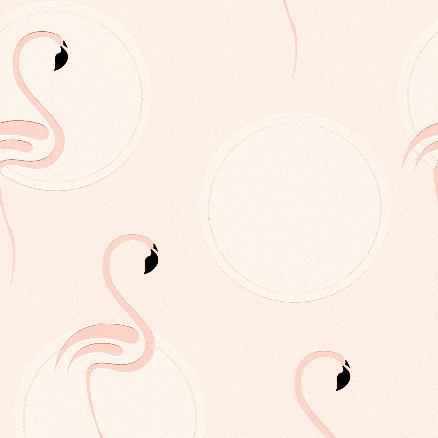 Bricoflor Flamingo Tapete Rosa Kinderzimmer Vliestapete mit Flamingos Vogel günstig online kaufen