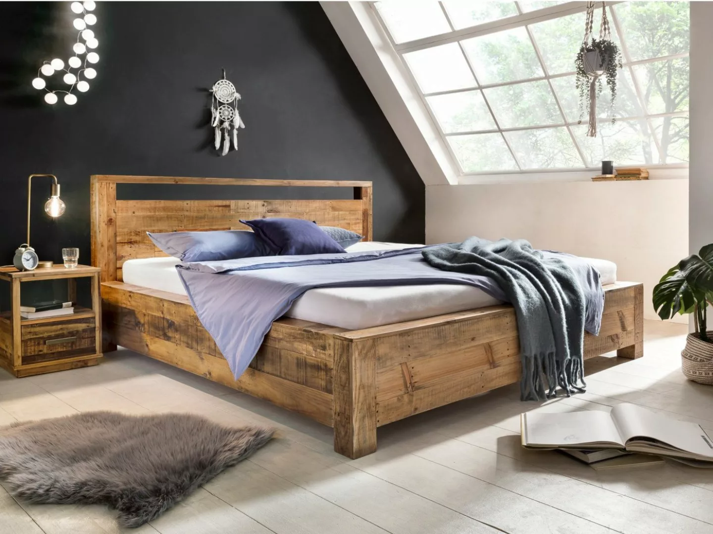 massivum Massivholzbett Bett Havelock 180x200 Pinie günstig online kaufen