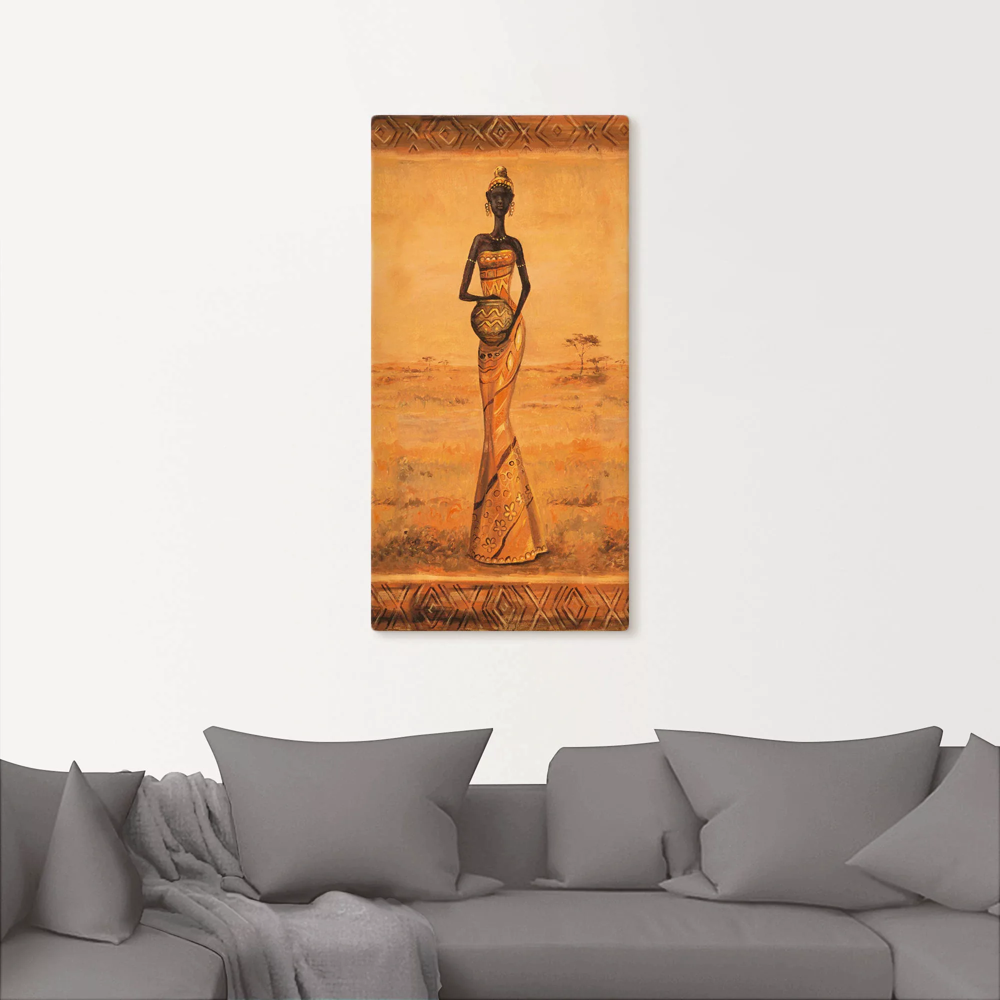 Artland Wandbild "Afrikanische Eleganz III", Frau, (1 St.), als Alubild, Ou günstig online kaufen