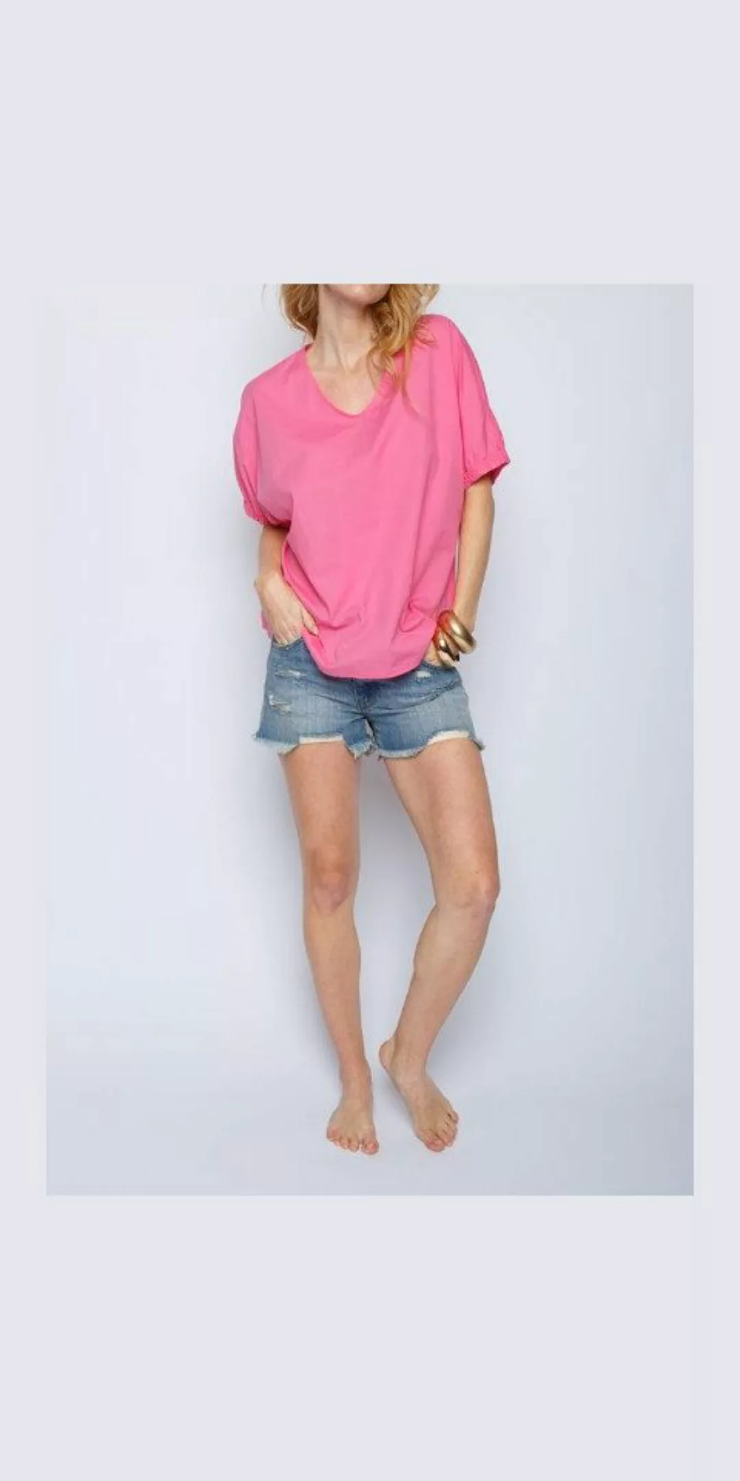 Emily Van Den Bergh Hemdbluse Bluse EMILY VAN DEN BERGH pink günstig online kaufen