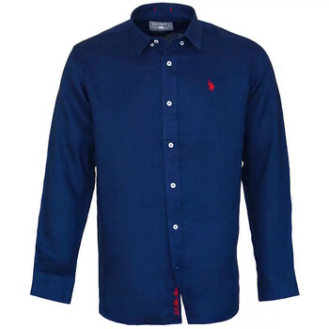 U.S Polo Assn.  Hemdbluse Shirt Leinenhemd Button Down Linenshirt günstig online kaufen