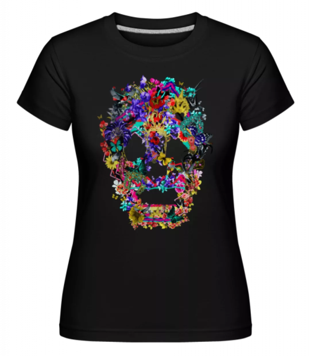 Totenkopf Collage Brasilien · Shirtinator Frauen T-Shirt günstig online kaufen
